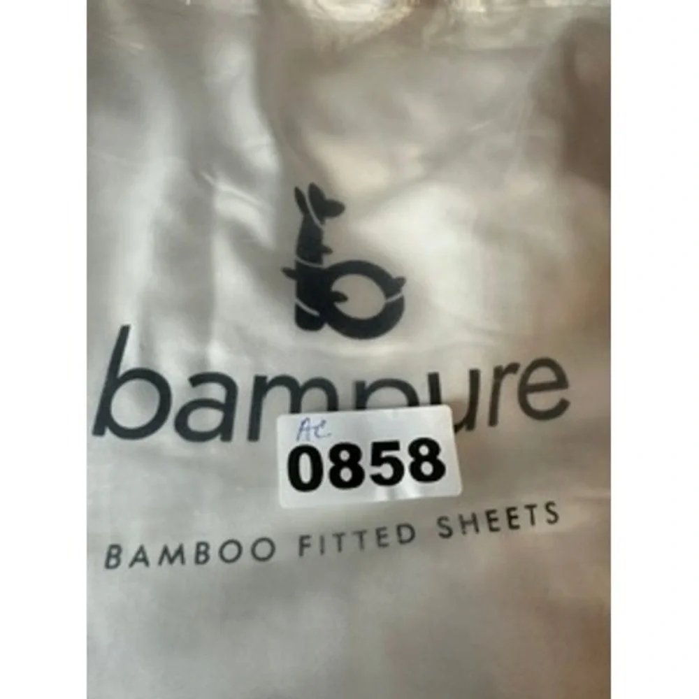 Bampure King Bamboo Fitted Sheets White Organic Viscose Cooling Bedding
